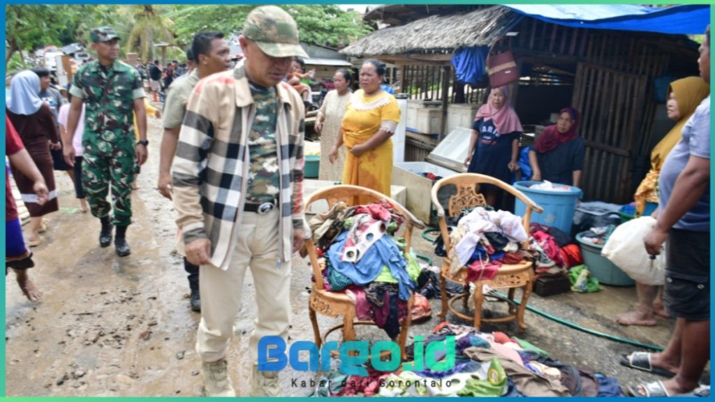 Pascabencana, Pemkab Pohuwato Salurkan Bantuan dan Tinjau Lokasi Banjir Bandang