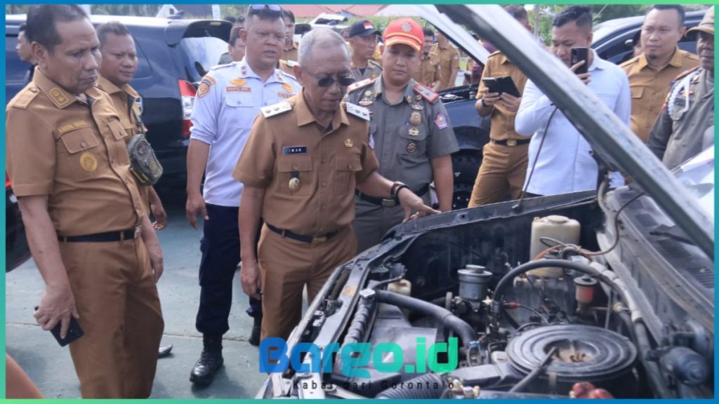 Pemkab Pohuwato Gelar Apel Kendaraan Dinas, Wabup Iwan Adam Tegaskan Komitmen Penataan Aset Daerah