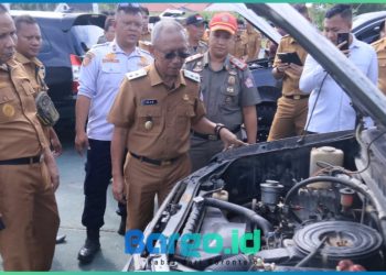 Pemkab Pohuwato Gelar Apel Kendaraan Dinas, Wabup Iwan Adam Tegaskan Komitmen Penataan Aset Daerah