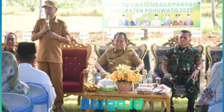 Bupati Saipul Apresiasi Kodim 1313 Pohuwato dengan Dukungan Kompi Produksi Dalam Rangka Peningkatan Pangan