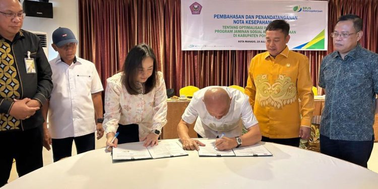 Pemkab Pohuwato Teken MoU dengan BPJS Ketenagakerjaan, Pastikan Perlindungan Pekerja Lebih Optimal