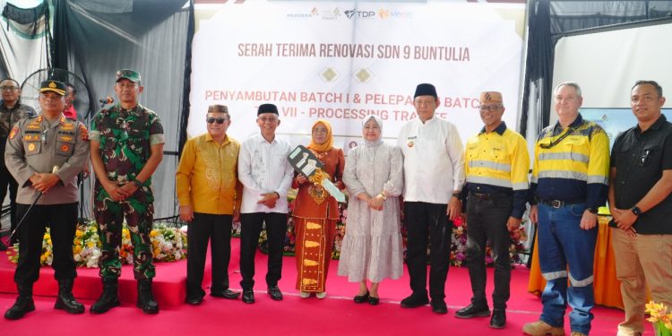 Pani Gold Project Renovasi Sekolah Ke-4, Gubernur Gorontalo Hadiri Serah Terima