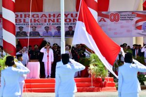 HUT ke-80 RI di Pohuwato Berlangsung Khidmat, Bupati Saipul Jadi Inspektur Upacara