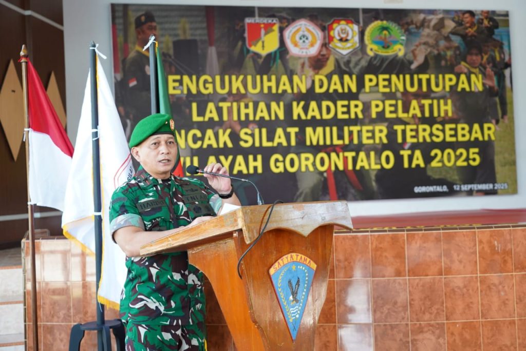 Penutupan Latihan Pencak Silat Militer di Gorontalo, Danrem 133/NW Beri Pesan Khusus