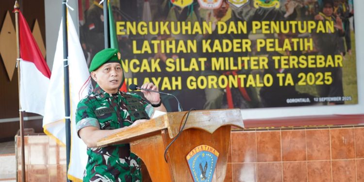 Penutupan Latihan Pencak Silat Militer di Gorontalo, Danrem 133/NW Beri Pesan Khusus