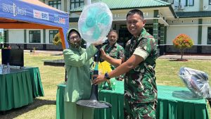 Kodim 1313 Pohuwato Bagi Doorprize di Tengah Bakti Kesehatan dan Bazar Murah