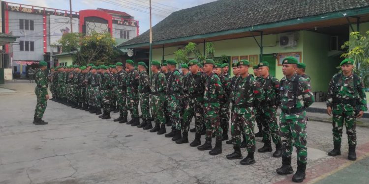 Marak Demo, Korem 133/NW Turunkan Personel Siaga Jaga Kondusifitas