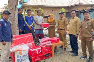 Rumah Kepala Dusun di Pohuwato Hangus Terbakar, Pemda Turun Bantu Korban