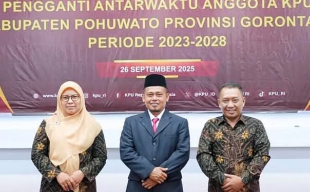 Resmi Dilantik, Toyibin Jadi PAW Anggota KPU Pohuwato