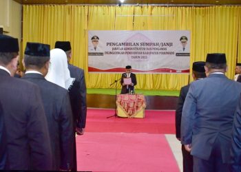 121 Pejabat di Pohuwato Resmi Dilantik, Bupati Saipul: Jika Tak Maksimal, Bisa Kami Kembalikan ke Posisi Semula