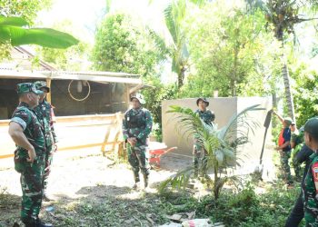 Danrem 133/NW Tinjau TMMD ke-126 di Gorontalo, Pastikan Pembangunan Jalan Rabat Beton Sesuai Target