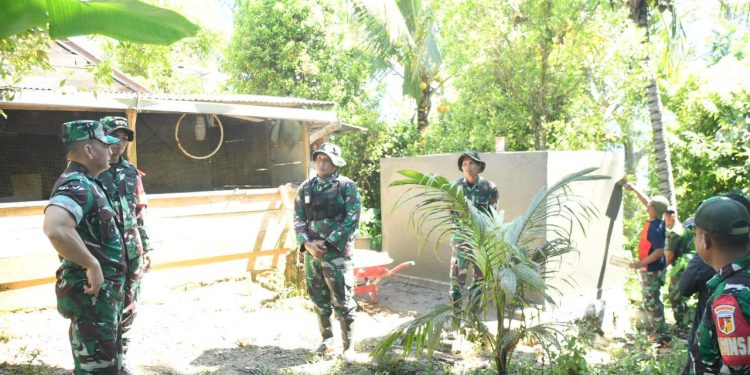 Danrem 133/NW Tinjau TMMD ke-126 di Gorontalo, Pastikan Pembangunan Jalan Rabat Beton Sesuai Target