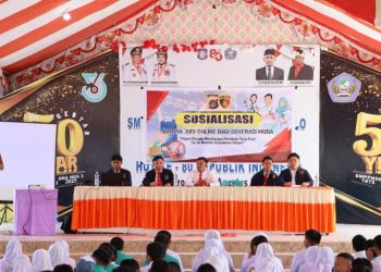 Polda Gorontalo Masuk Sekolah, Ditreskrimsus Edukasi 300 Siswa SMA Soal Bahaya Judi Online dan Pinjol Ilegal