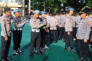 Wakapolda Gorontalo Tegaskan Disiplin Jadi Kunci Utama, Pimpin Langsung Apel Pagi di Mapolda