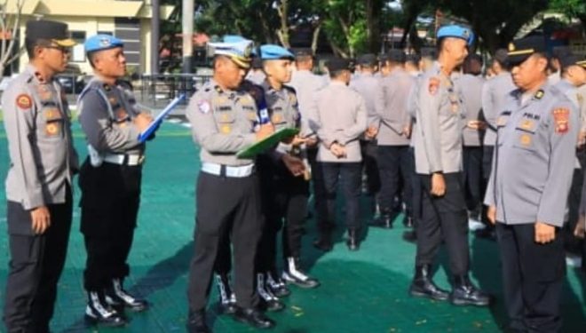 Wakapolda Gorontalo Tegaskan Disiplin Jadi Kunci Utama, Pimpin Langsung Apel Pagi di Mapolda