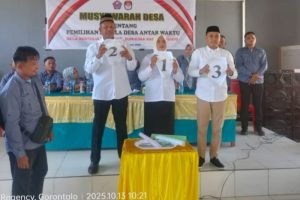 Lian Latif Terpilih Jadi Kepala Desa Antar Waktu Buntulia Barat, Proses Berlangsung Demokratis