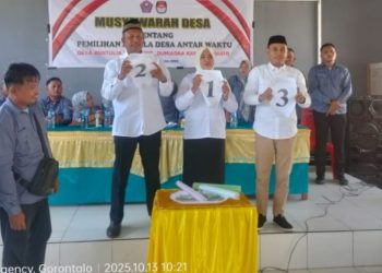Lian Latif Terpilih Jadi Kepala Desa Antar Waktu Buntulia Barat, Proses Berlangsung Demokratis