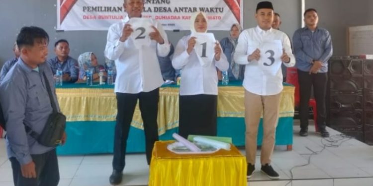 Lian Latif Terpilih Jadi Kepala Desa Antar Waktu Buntulia Barat, Proses Berlangsung Demokratis