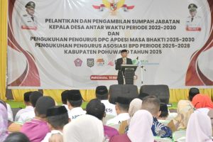 3 Kades Antar Waktu Dilantik, APDESI dan BPD Pohuwato Juga Dikukuhkan