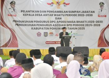 3 Kades Antar Waktu Dilantik, APDESI dan BPD Pohuwato Juga Dikukuhkan