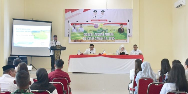 Buka Rapat Evaluasi SID Cetak Sawah, Bupati Saipul Bongkar Perjuangan Panjang yang Tak Banyak Diketahui Publik