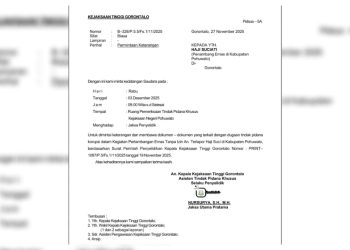 Nama Haja Suci Masuk Radar Kejati Gorontalo, Diduga Rugikan Negara Miliaran Rupiah