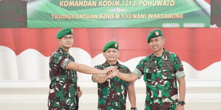 Danrem 133/NW Pimpin Sertijab Dandim 1313/Pohuwato, Tekankan Disiplin dan Amanah Jabatan