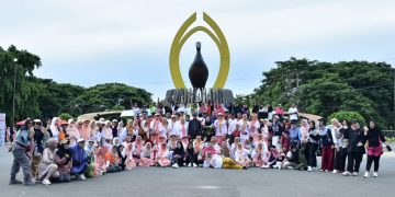 Ribuan Peserta Padati CFD, Bupati Saipul Hadiri Senam Bersama DWP Pohuwato