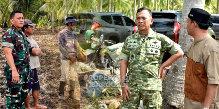Danrem 133/Nani Wartabone Dampingi Kapoksahli Pangdam Tinjau Program Cetak Sawah di Pohuwato
