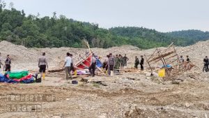 Kodim 1313/Pohuwato Turun Langsung, TNI Polri Sisir Lokasi PETI Batudulanga