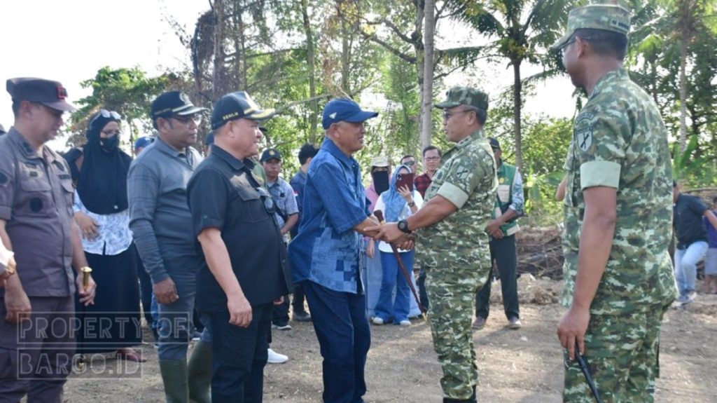 Bupati Pohuwato Sambut Kunjungan Pangdam XIII/Merdeka Tinjau Cetak Sawah di Randangan