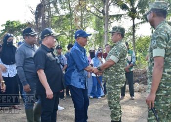 Bupati Pohuwato Sambut Kunjungan Pangdam XIII/Merdeka Tinjau Cetak Sawah di Randangan