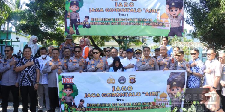 Polda Gorontalo Turun Tangan Bersihkan Taman Buah, Kapolda: Semua Tempat Strategis Akan Disasar
