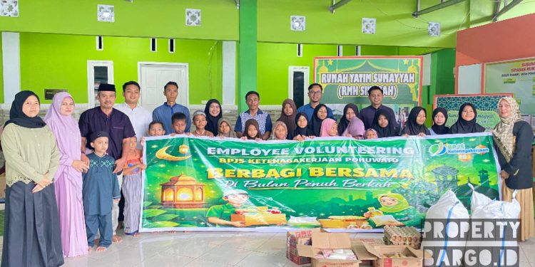 BPJS Ketenagakerjaan Pohuwato Datangi Rumah Yatim di Bulan Ramadan, Aksi Nyatanya Bikin Haru