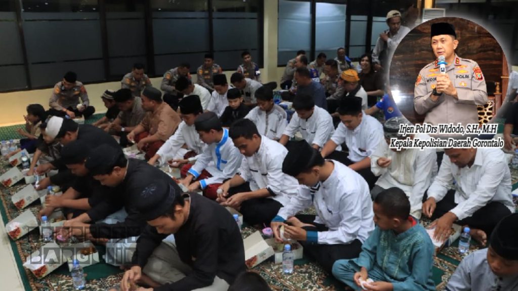 Buka Puasa Bersama Anak Yatim, Kapolda Gorontalo Tegaskan Kepolisian Hadir untuk Masyarakat