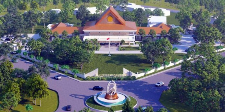 Dua Tahun Setelah Dibakar Massa, Kantor Bupati Pohuwato Akhirnya Dibangun, Anggarannya Capai Rp43 Miliar