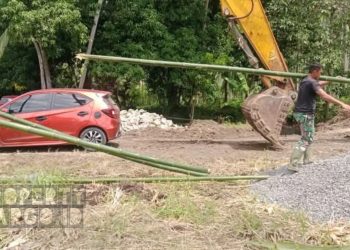 Warga dan Babinsa Kompak Bangun Jembatan Garuda di Lemito, Harapan Baru Akses dan Ekonomi Desa