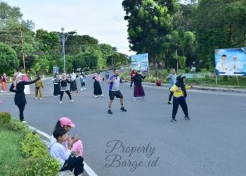 CFD Pohuwato Kembali Digelar Usai Ramadan, Warga hingga ASN Ramaikan Bundaran Burung Maleo
