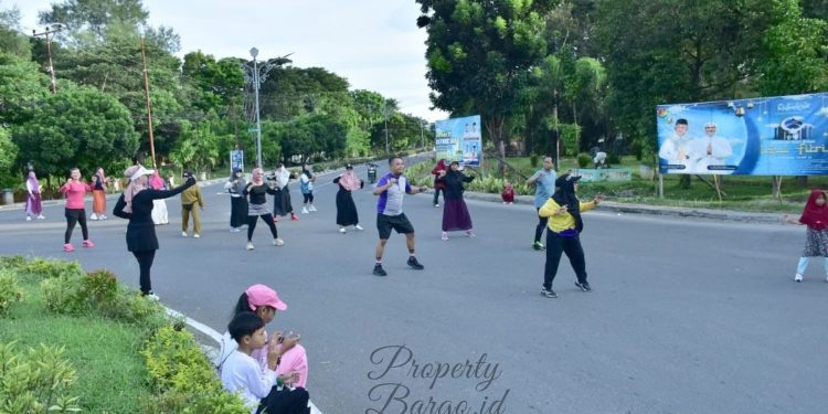 CFD Pohuwato Kembali Digelar Usai Ramadan, Warga hingga ASN Ramaikan Bundaran Burung Maleo