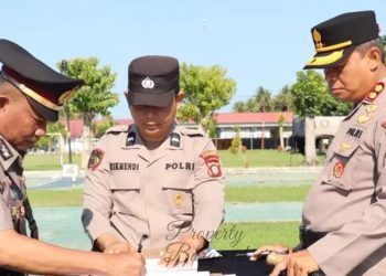 Rotasi di Polres Pohuwato, Kapolres Busroni Lantik Kasat hingga Kapolsek Baru