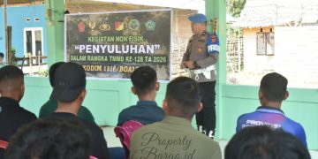Membenteng Generasi Muda Boalemo: Satgas TMMD Ke-128 dan Polsek Botumoito Gelar Penyuluhan Bahaya Narkoba