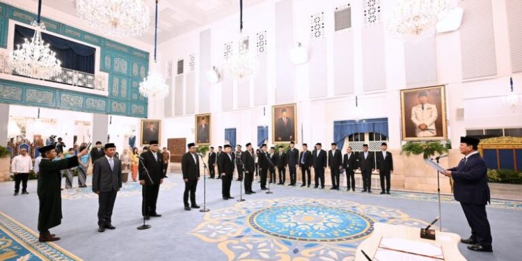 Istana Negara Hari Ini: Prabowo Lantik Wamenko Pangan dan Menteri Baru