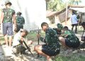 Tanpa Mesin Besar, Satgas TMMD Boalemo Sukses Tambah 70 Meter Jalan Beton di Hutamonu