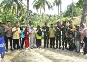 Bersama Tim Wasev Mabesad, Kasrem 133/NW Cek Langsung Sasaran Fisik TMMD