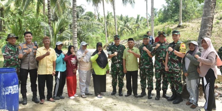 Bersama Tim Wasev Mabesad, Kasrem 133/NW Cek Langsung Sasaran Fisik TMMD