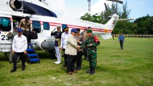 Danrem 133/NW Dampingi Presiden Tinjau Kampung Nelayan Merah Putih di Gorontalo