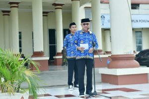 Bupati Saipul Pimpin Apel Korpri, Ingatkan Pentingnya Literasi dan Tertib Arsip