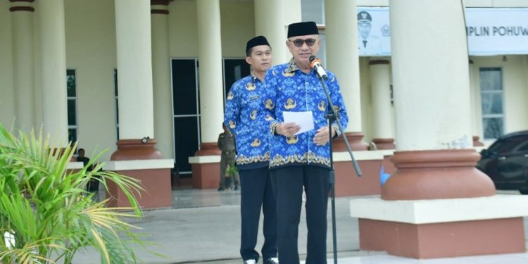 Bupati Saipul Pimpin Apel Korpri, Ingatkan Pentingnya Literasi dan Tertib Arsip