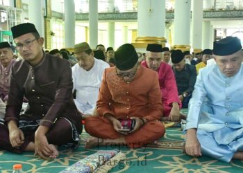 Salat Idul Adha di Masjid Agung Baiturrahim, Bupati Pohuwato Doakan 55 Jemaah Haji