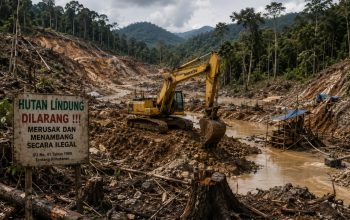 Heboh! 9 Excavator Diduga Garap Hutan Lindung Pohuwato, Nama FP pun Disorot